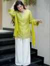 KF 2115 Kalaai Viscose Silk Embroidery Plazzo Suits
